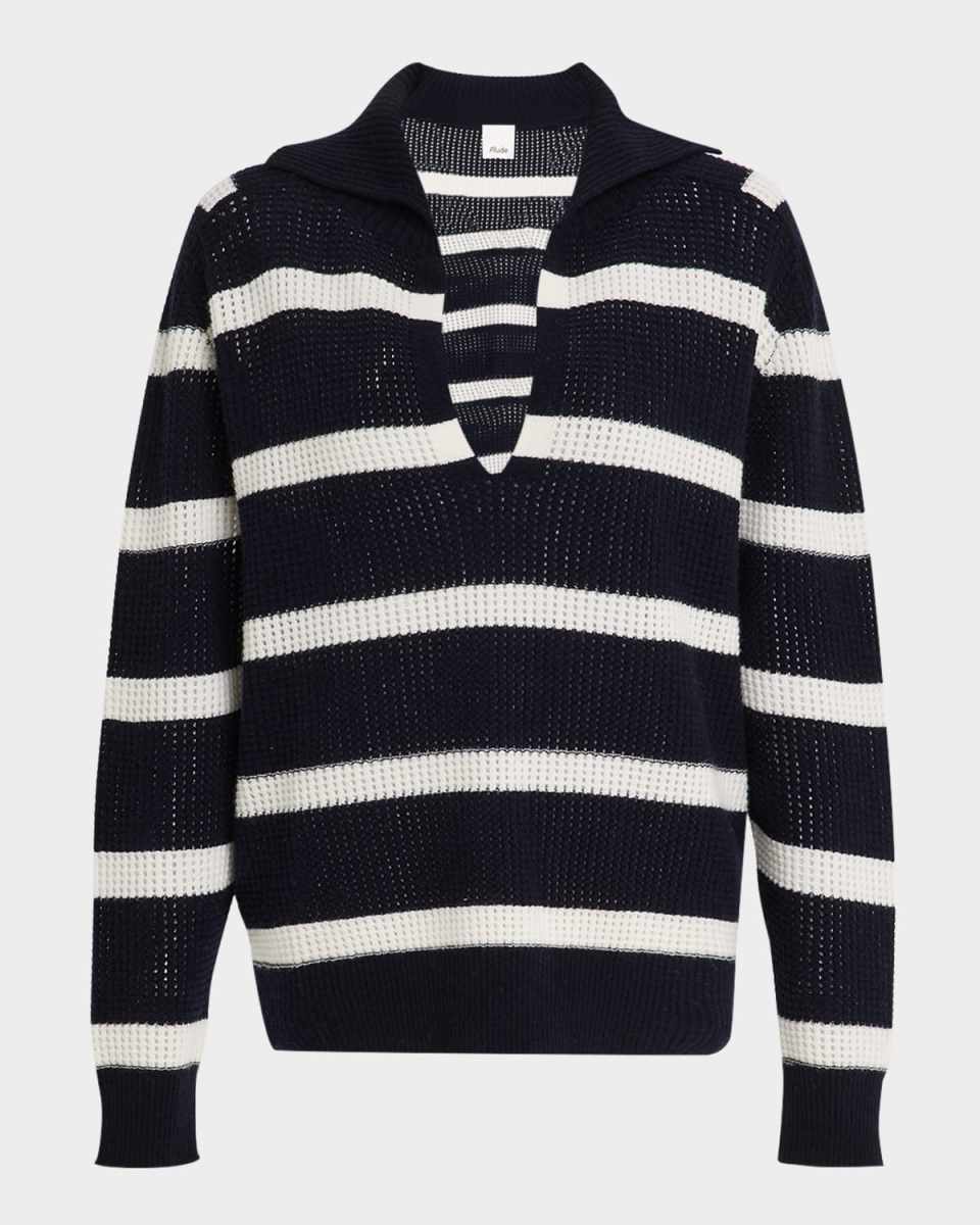 Searfino Striped Polo Sweater